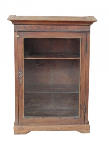 Side cabinet, chest of drawers, bedside cabinet, hall cabinet with glass door - model 13 - 74x56x26 cm 