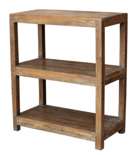 Rustic bookcase, kitchen shelf, solid wood, vintage look - model 23 - 70x62x30 cm 