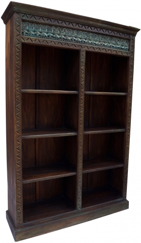 Elaborately decorated bookcase in vintage look - model 10 - 184x124x36 cm 