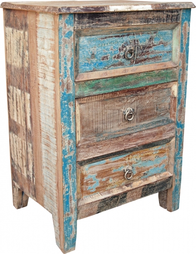 Antique colorful drawer cabinet - model 11 - 79x54x42 cm 