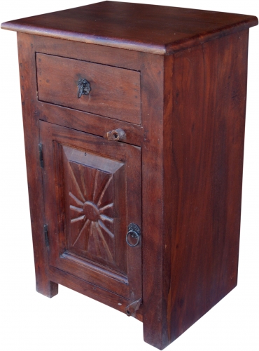 Side cabinet, chest of drawers, bedside cabinet in colonial style - 64x40x30 cm 