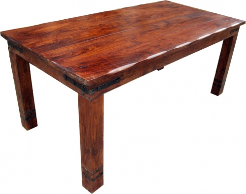 Dining table with round edges fitting R509 dark - model 1
