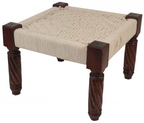 Stool with woven seat - model 1 - 32x42x42 cm 