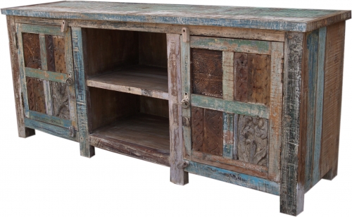 Lowboard, TV table, flat dresser vintage look - model 1 - 66x154x41 cm 