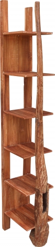 Narrow teak shelf - model 14 - 200x30x38 cm 