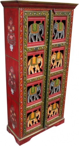 Cupboard, closet with elephant decorations - model 4 - 180x90x38 cm 