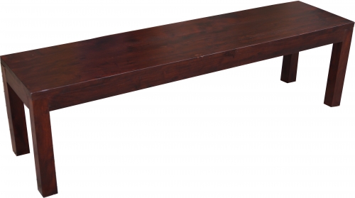 Bench solid wood dark brown - model 15 - 45x160x40 cm 