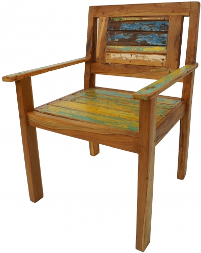 Recycled teak chair - model 15 - 90x65x60 cm 