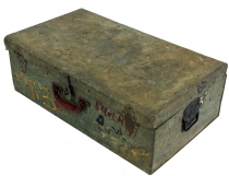 Old tin case antique metal case - model 5