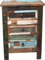 Antique Colourful Drawer Bedside Cabinet (JH1-276) - Model 10