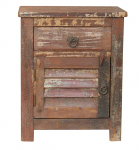 Vintage side cabinet, chest of drawers, bedside cabinet, hall closet - model 91 - 56x46x32 cm 