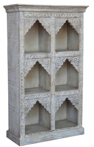 Decorated bookcase - model 12 - 135x80x34 cm 