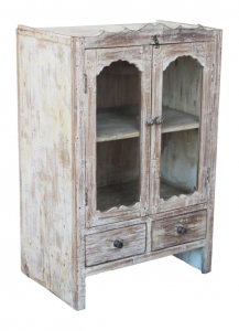 Side cabinet, chest of drawers, bedside cabinet, hall cabinet with glass door - model 8 - 95x61x39 cm 