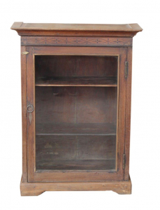 Side cabinet, chest of drawers, bedside cabinet, hall cabinet with glass door - model 13 - 74x56x26 cm 