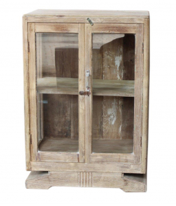 Side cabinet, chest of drawers, bedside cabinet, hall cabinet with glass door - model 19 - 88x60x40 cm 