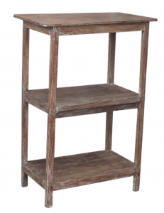 Rustic bookcase, kitchen shelf, solid wood, vintage look - model 20 - 93x66x34 cm 