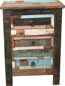 Antique Colourful Drawer Bedside Cabinet (JH1-276) - Model 10 - 60x43x32 cm 