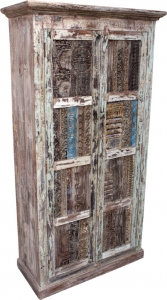 Cupboard, wardrobe, solid wood, vintage look - model A5 - 190x100x40 cm 