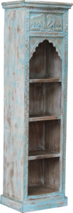 Elaborately decorated bookcase in vintage look - model 37 - 180x48x38 cm 