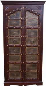 Cupboard, wardrobe, solid wood, colonial style - model 9 - 180x90x40 cm 