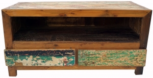 Lowboard, TV table, flat dresser vintage look - model 10 - 54x110x46 cm 