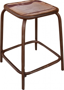 Metal stool - 46x35x35 cm 