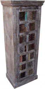 Cabinet, side cabinet, chest of drawers with old block printing stamps - model 32 - 157x60x45 cm 
