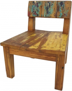 Stuhl aus recyceltem Teakholz - Modell 4 - 60x50x50 cm 