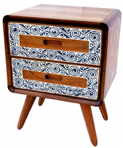 Small chest of drawers, drawer cabinet in retro design - 65x50x40 cm 