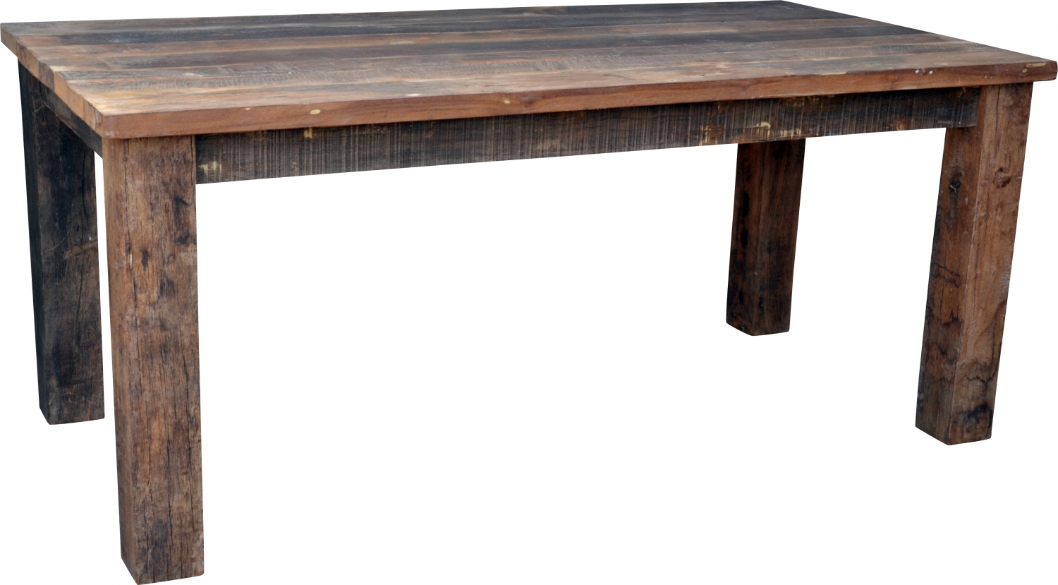Dining Table Made Of Rustic Wooden Planks Jh3 181 180x90x77 Cm