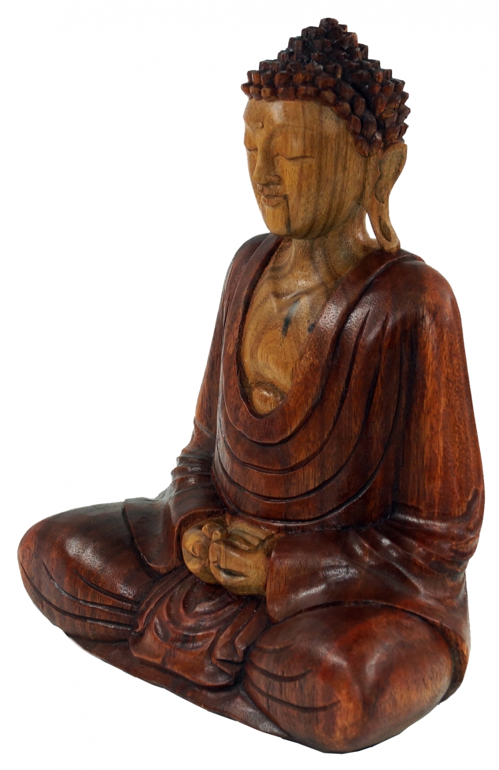 Buddha statue, handmade 30 cm, Anjali Mudra - Model 7 - 30x26x12 cm